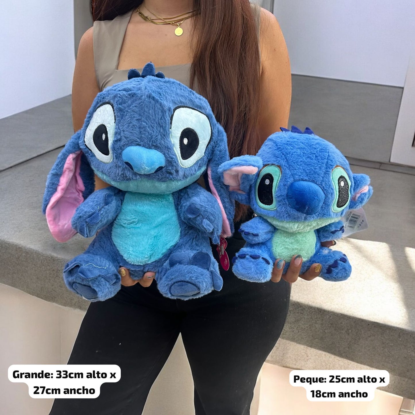 Peluches de Stitch y Ángel